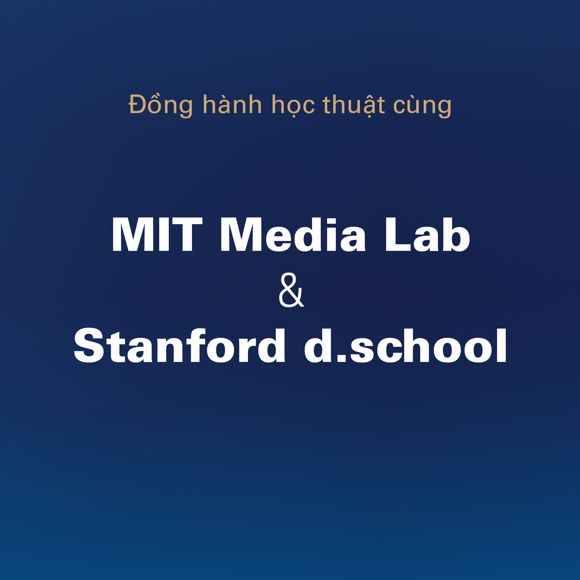 MIT MEDIA LAB & STANFORD D.SCHOOL